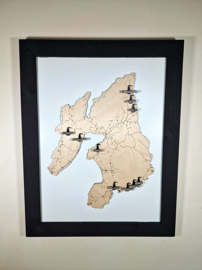 Islay Whisky Distilleries Map