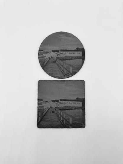 Lagavulin Distillery Photo Slate Coasters, Set of 4